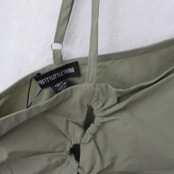 NWT PrettyLittleThing Lace Up One Shoulder Tank Top - Picture 11 of 16